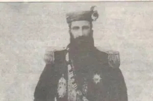 «حسینقلی‌خان ابوقداره» والی پشتکوه با لباسی خاص؛ دهه 1260(عکس)